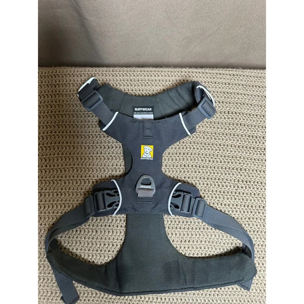 Ruffwear Front Range Dog Harness Gray L/XL Adjustable No Pull Reflective Trim
